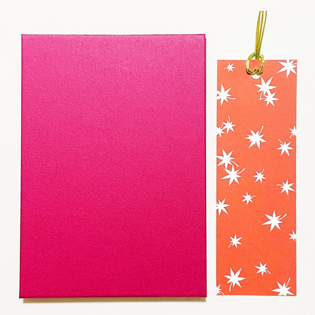 巻物狛狐 御朱印帳 ビニールカバー 栞付き 水引 イラスト 全20ページ 狐の嫁入り 狛狐 狐面 ジャバラ製本