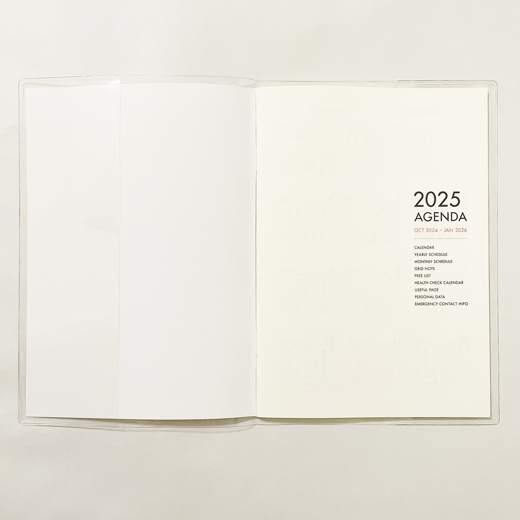 10月始まり 2025年 夜の読書会 羽根星 スケジュール手帳 イラストカバー2枚 栞付き B6 全48ページ 巳年 クマ 月 流れ星