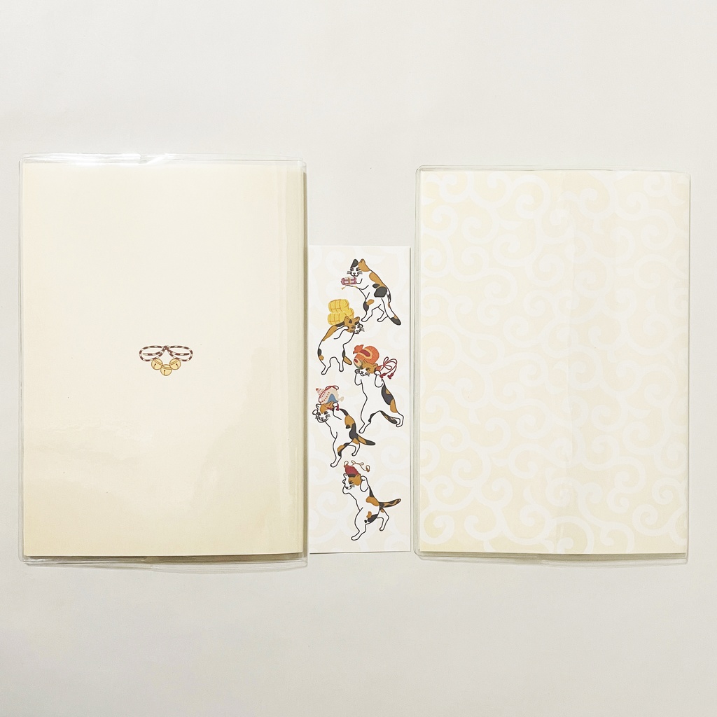 4月始まり 2025年 三毛猫の獅子舞遊び スケジュール手帳 イラストカバー2枚 栞付き B6 全48ページ 巳年 猫 三毛猫