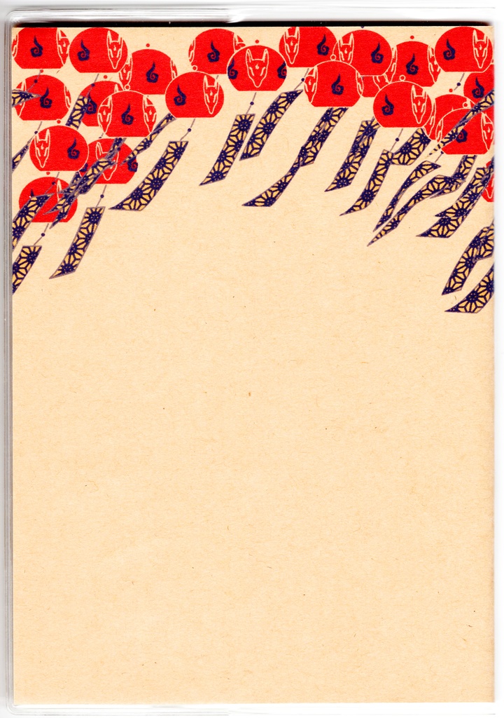 4月始まり 2025年 紅風鈴狐 スケジュール手帳 イラストカバー2枚 栞付き B6 全48ページ 巳年 狐の嫁入り 狛狐 狐面