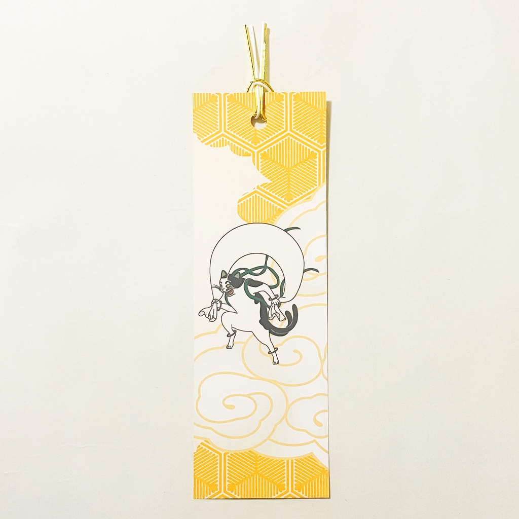 風神雷神猫又 栞 セット しおり 水引 読書 本 日本 和 ねこ 妖怪