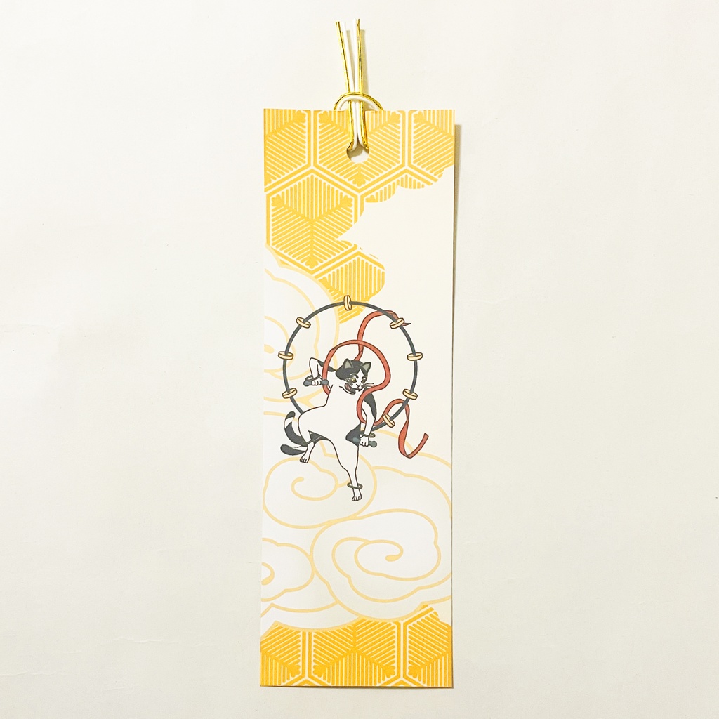 風神雷神猫又 栞 セット しおり 水引 読書 本 日本 和 ねこ 妖怪