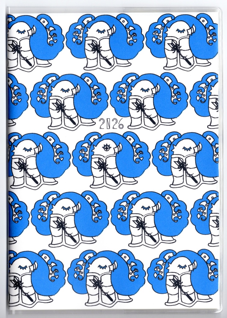 10月始まり 2026年 破魔矢アマビエ スケジュール手帳 イラストカバー2枚 栞付き B6 全48ページ 午年 馬 十二支 妖怪