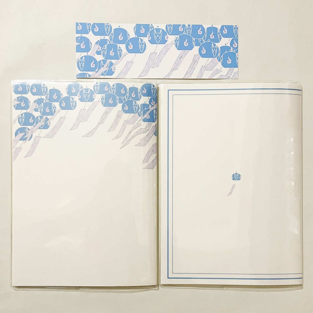 10月始まり 2026年 藍風鈴狐 スケジュール手帳 イラストカバー2枚 栞付き B6 全48ページ 午年 馬 十二支 狐の嫁入り 狐面 狐 動物