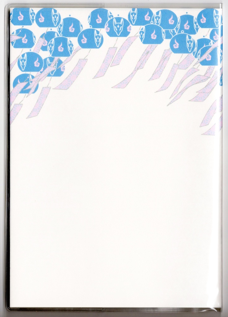 10月始まり 2026年 藍風鈴狐 スケジュール手帳 イラストカバー2枚 栞付き B6 全48ページ 午年 馬 十二支 狐の嫁入り 狐面 狐 動物