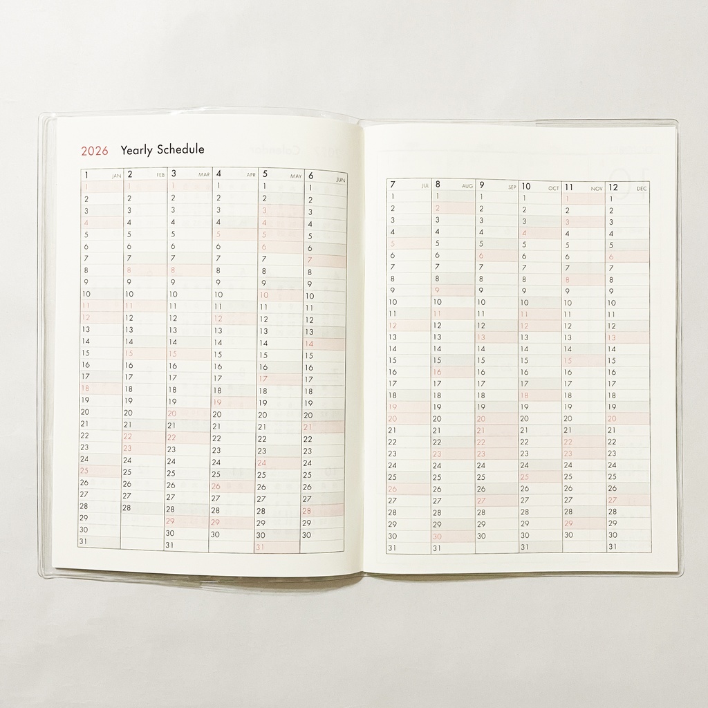 10月始まり 2026年 夜の読書会 羽根星 スケジュール手帳 イラストカバー2枚 栞付き B6 全48ページ 午年 馬 十二支 クマ 熊 動物