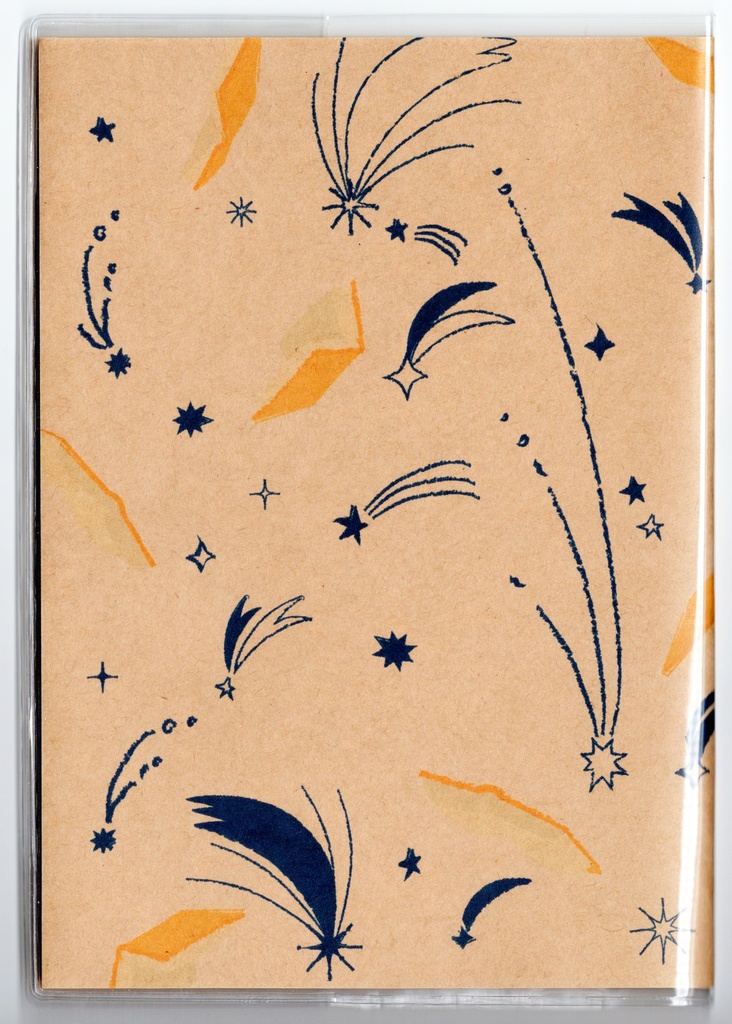 10月始まり 2026年 夜の読書会 羽根星 スケジュール手帳 イラストカバー2枚 栞付き B6 全48ページ 午年 馬 十二支 クマ 熊 動物