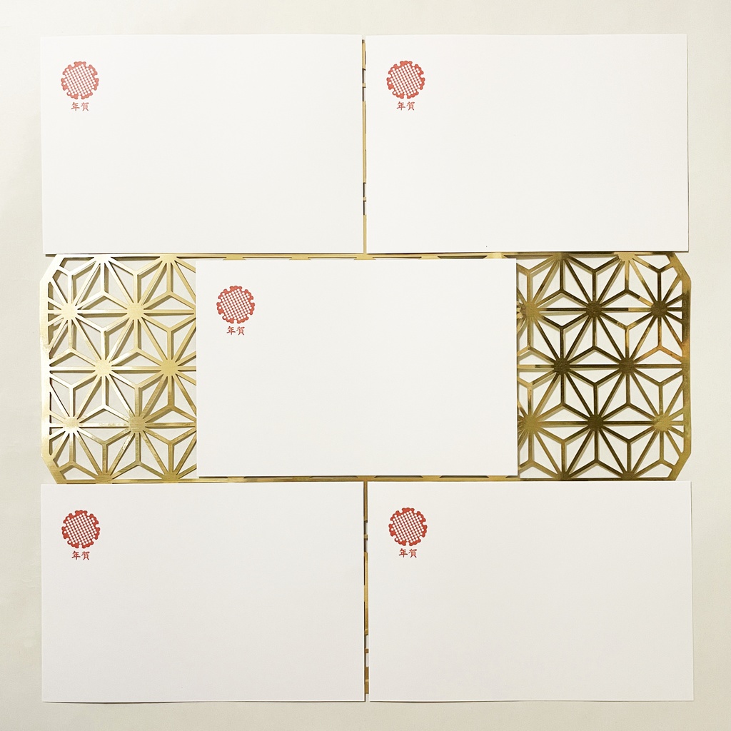 2026 雪輪俵馬 年賀状5枚セット お正月 新年 馬 午年 謹賀新年 賀正 迎春 日本 和 ポストカード 十二支