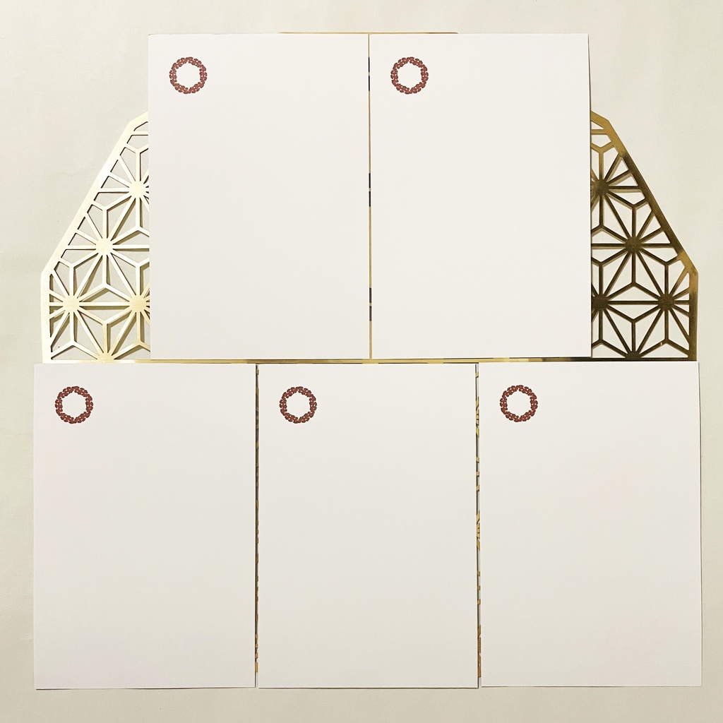 2026 端雲狐 寒中お見舞い5枚セット お正月 新年 馬 午年 謹賀新年 賀正 迎春 日本 和 ポストカード 十二支 狐 狐の嫁入り