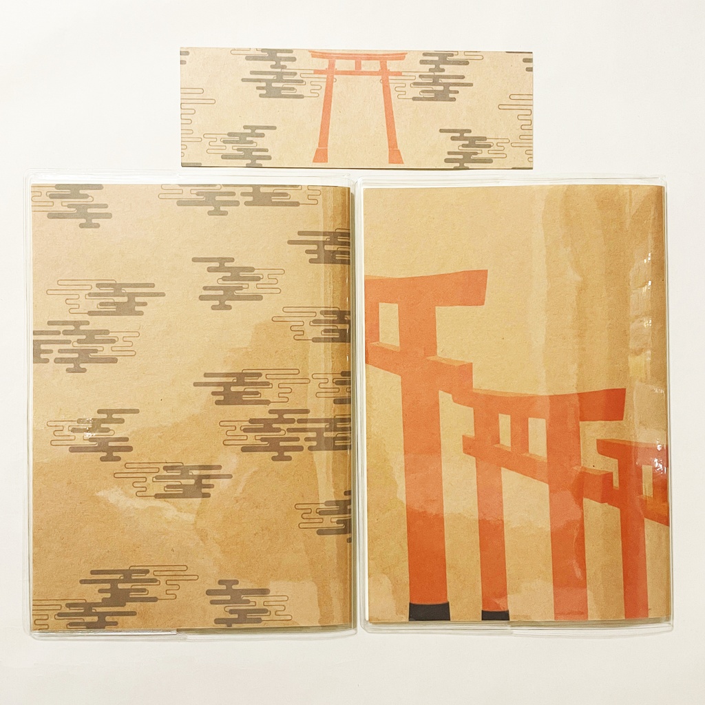 4月始まり 2026年 狐の手毬唄 スケジュール手帳 イラストカバー2枚 栞付き B6 午年 馬 十二支 狐の嫁入り 狐面 狛狐 動物