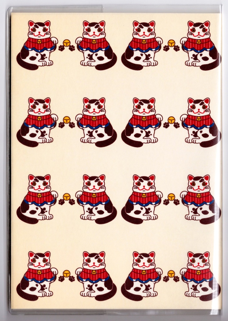 4月始まり 2026年 福招き猫 スケジュール手帳 イラストカバー2枚 栞付き B6 午年 馬 十二支 猫 動物