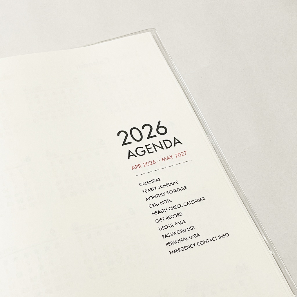 4月始まり 2026年 文豪熊原稿用紙 スケジュール手帳 イラストカバー2枚 栞付き B6 午年 馬 十二支 文豪 万年筆 クマ 動物
