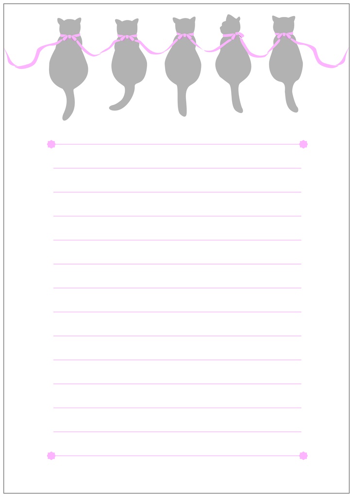 ★再々々販★ ロシアンブルー レターセット ネコ シール 封筒 リボン 猫 便せん 手紙 動物