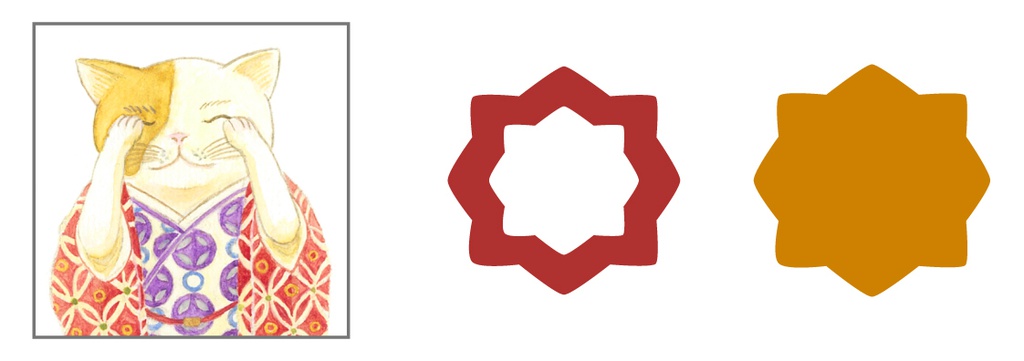 ★再販★ 日本猫 レターセット ネコ 日本 和 シール 封筒 着物 便せん 手紙 水彩 動物