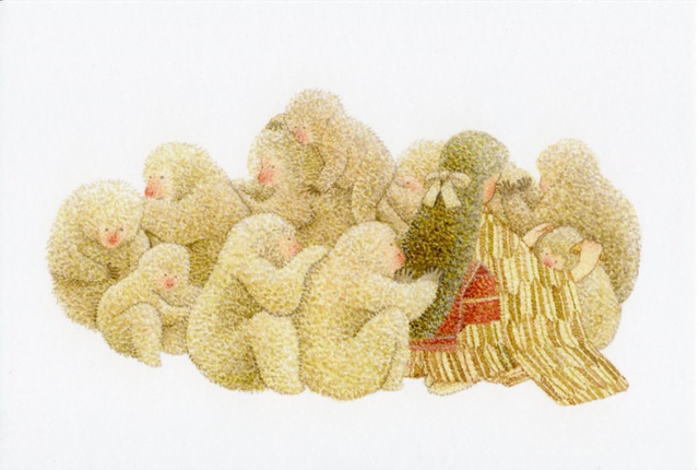 ★再販★ 日本の情景 ポストカード5枚セット 和 孔雀 辰 猿 七夕祭り ヘビ 平安