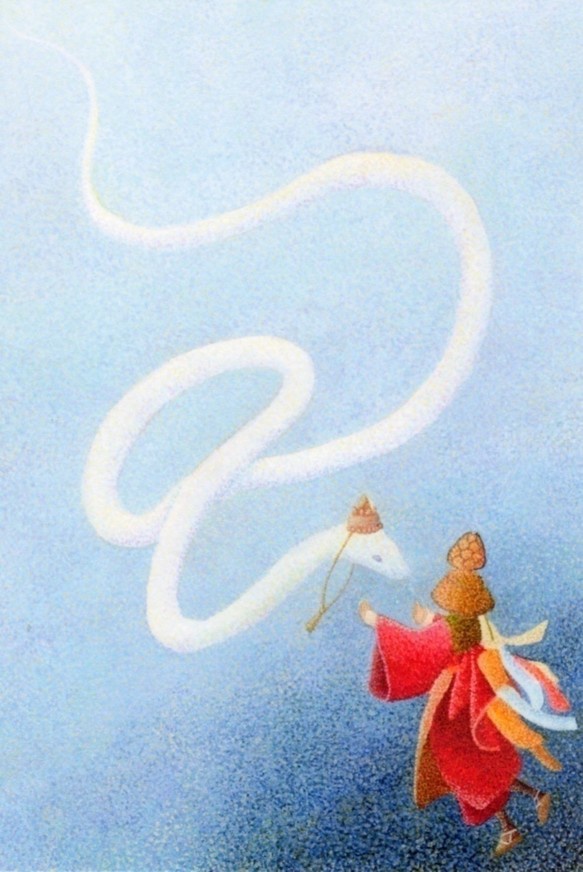 ★再販★ 日本の情景 ポストカード5枚セット 和 孔雀 辰 猿 七夕祭り ヘビ 平安