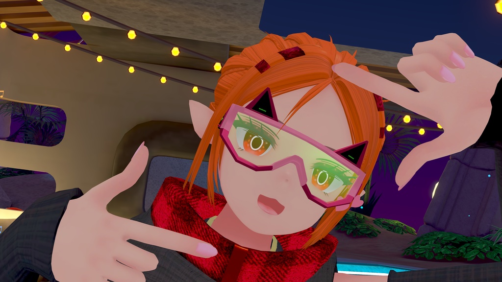 【▲1020】猫眼鏡『CatGoggle』Ver.1212【簡単装着】