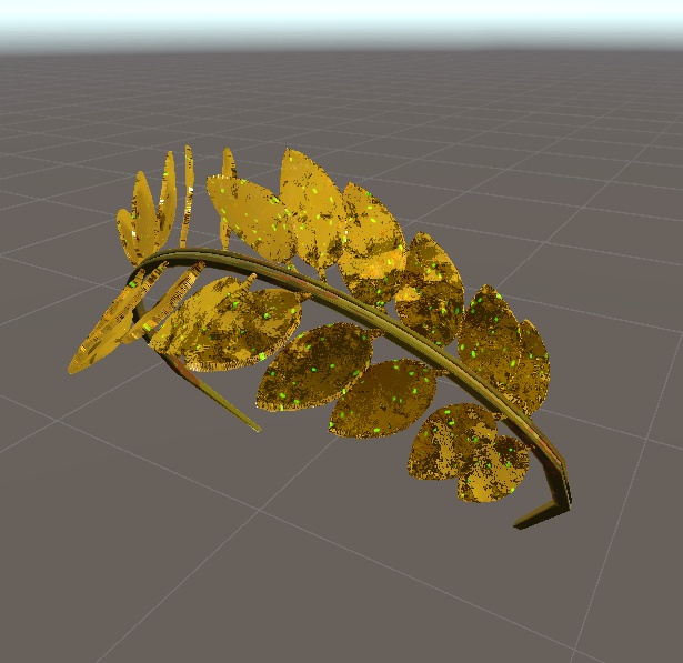 【▲3340】ティアラ(弧木の葉)【簡単装着】