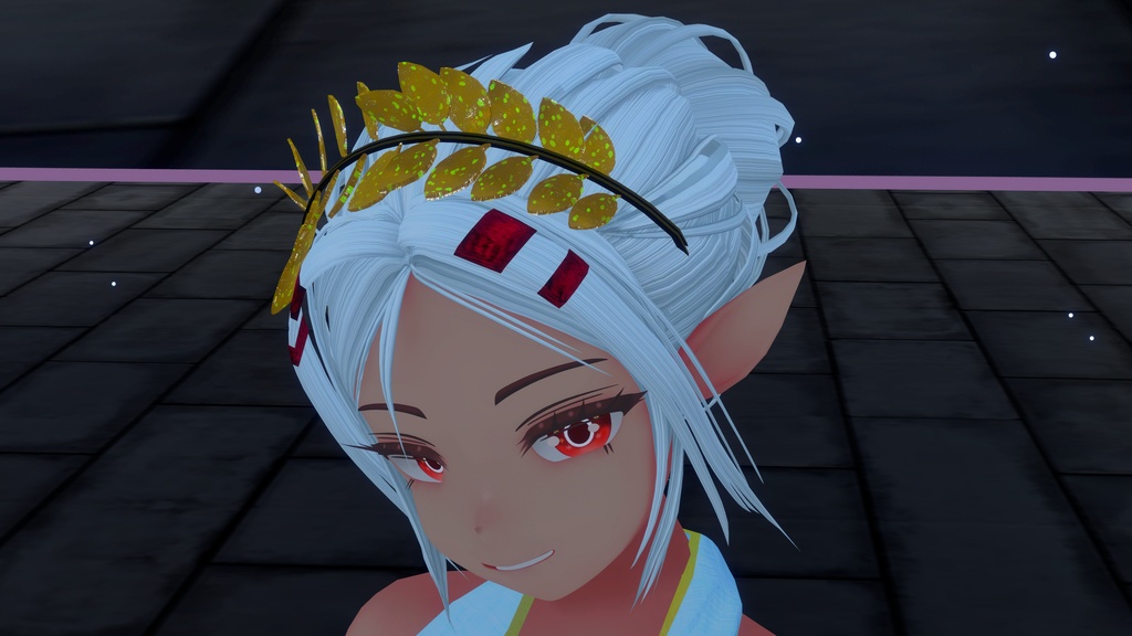 【▲3340】ティアラ(弧木の葉)【簡単装着】