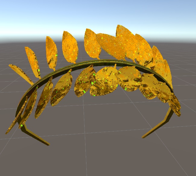 【▲3340】ティアラ(弧木の葉)【簡単装着】