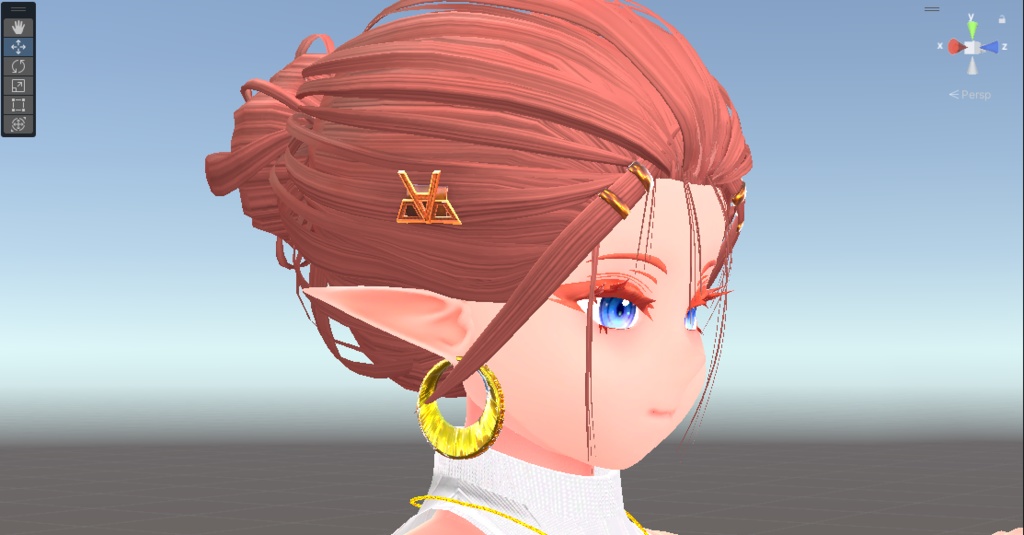 【▲2688】EarRingMoon【簡単装着】