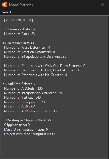 【Live2D練習用1】パーツ分け済PSD