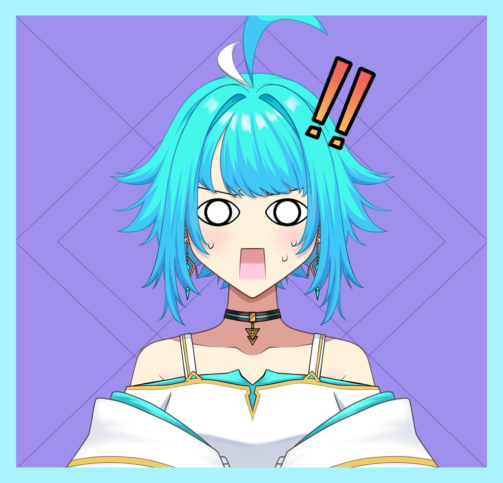 【Live2D練習用2】パーツ分け済PSD