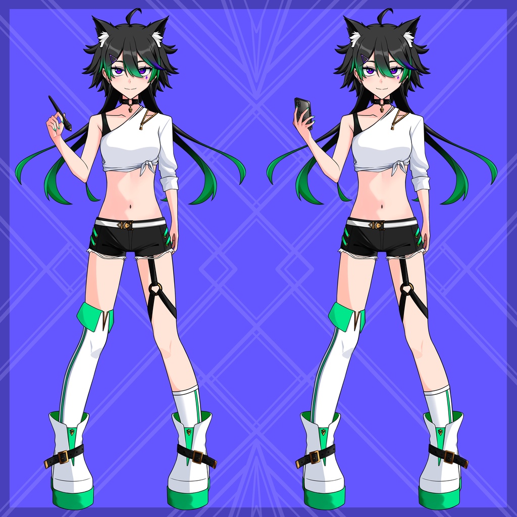 【Live2D練習用3】パーツ分け済PSD