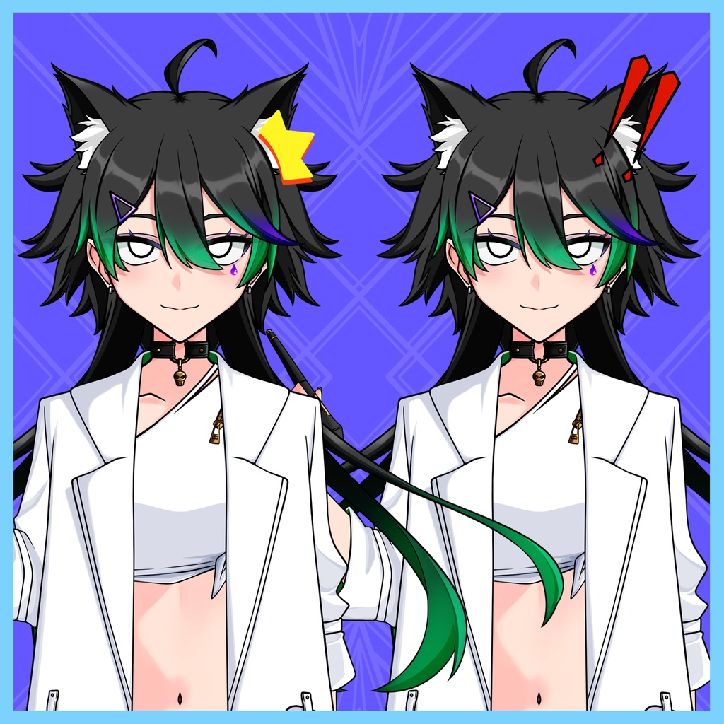 【Live2D練習用3】パーツ分け済PSD