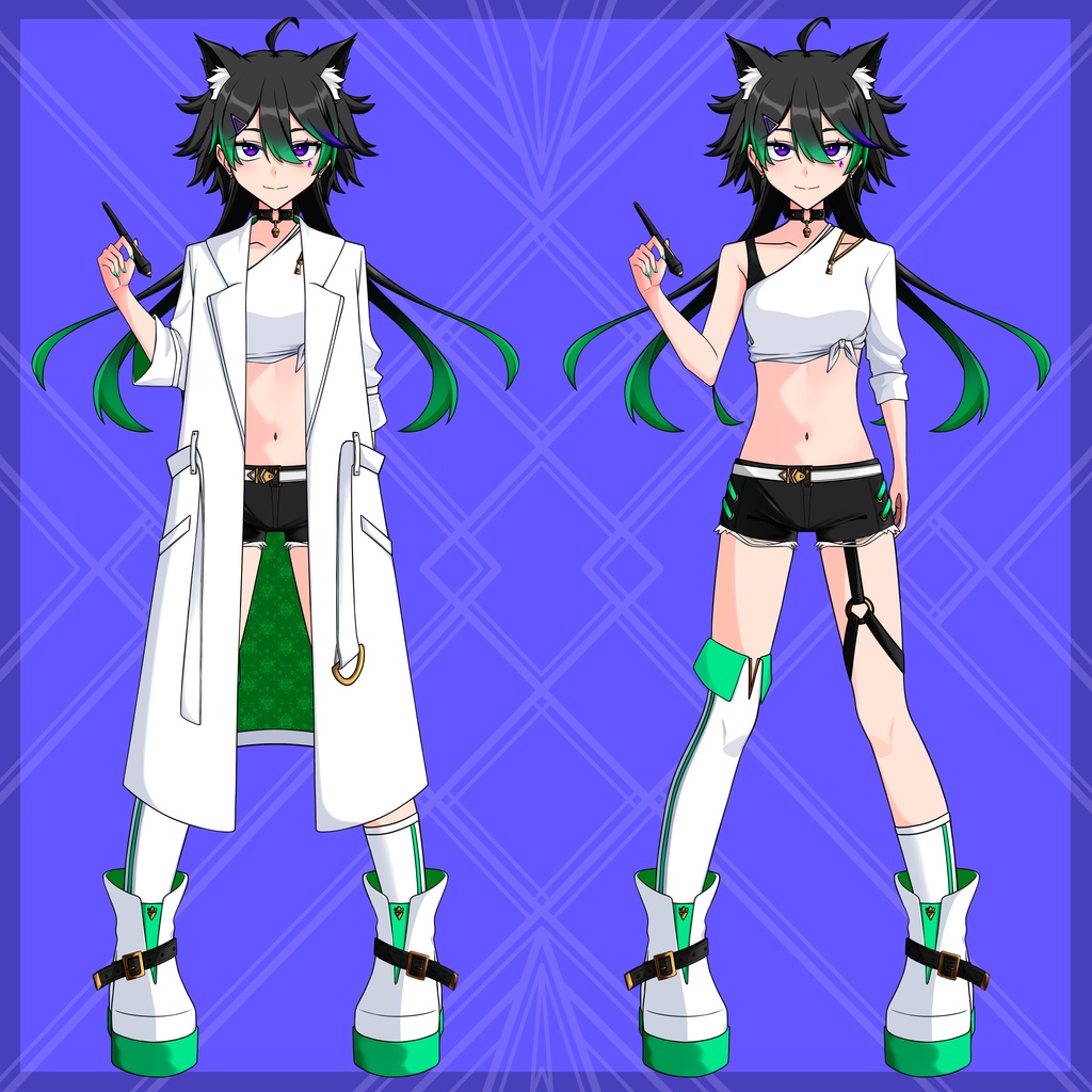 【Live2D練習用3】パーツ分け済PSD