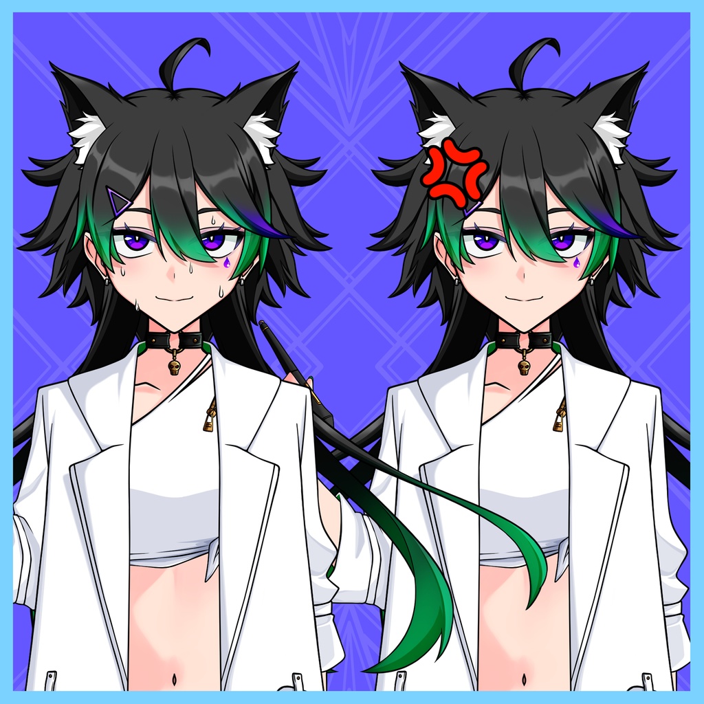 【Live2D練習用3】パーツ分け済PSD