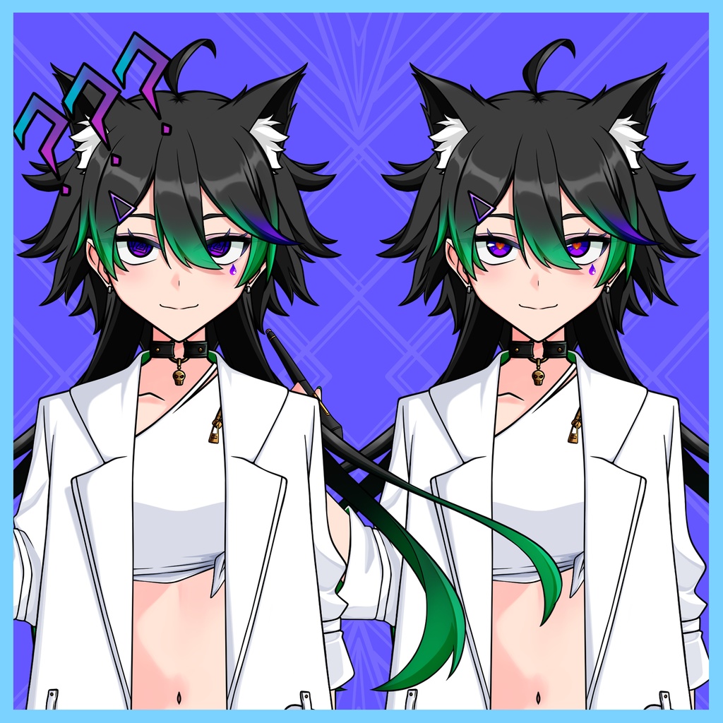 【Live2D練習用3】パーツ分け済PSD