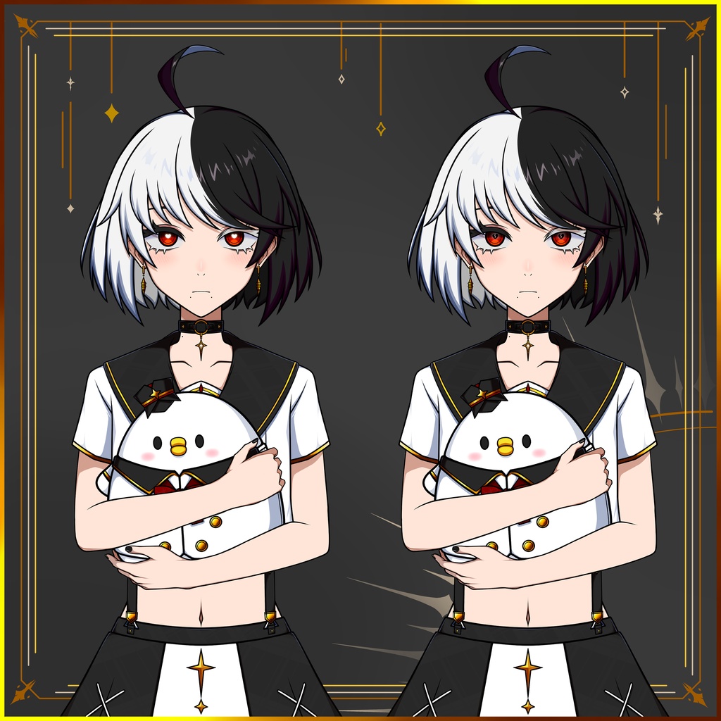 【Live2D練習用4】パーツ分け済PSD