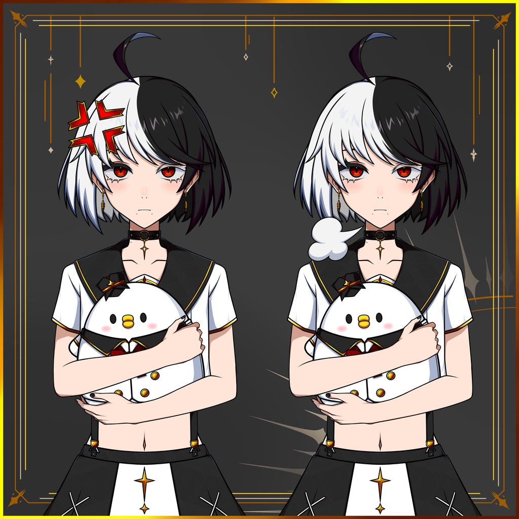 【Live2D練習用4】パーツ分け済PSD
