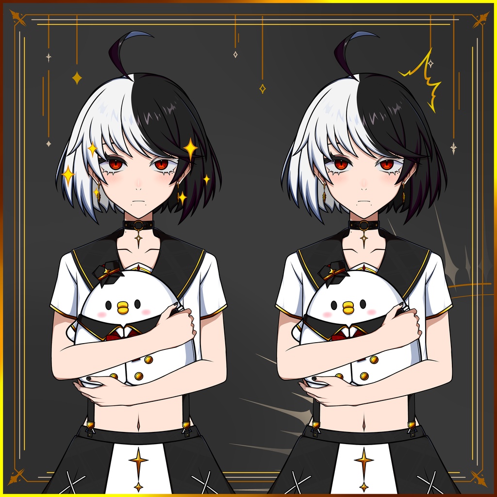【Live2D練習用4】パーツ分け済PSD