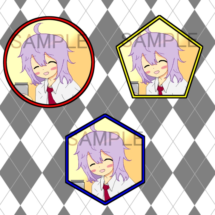 【ココフォリア素材】吹き出し風アイコンフレーム