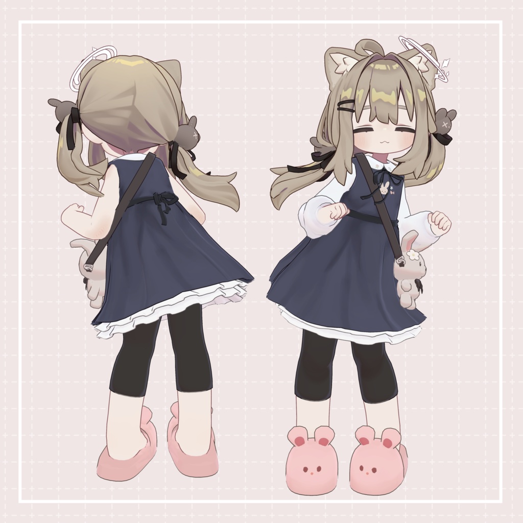 🌸はなうさワンピース🐰【まめふれんず ネメシス対応】