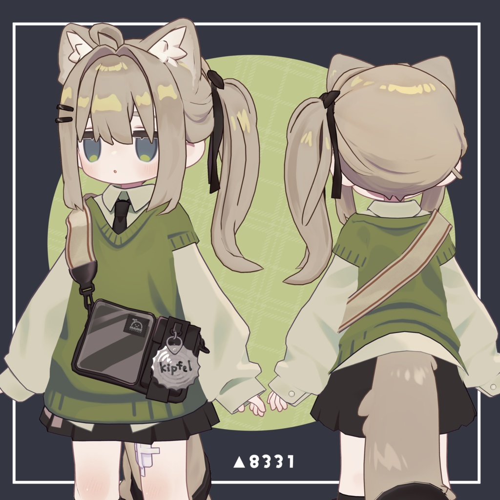 ゆるゆるサイドテール【キプフェル3D髪型】