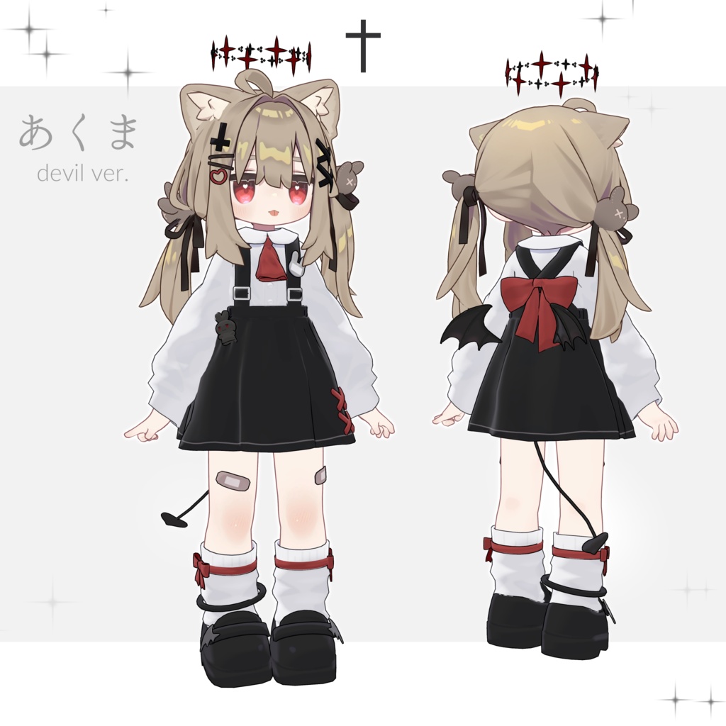 ✨ 天使と悪魔制服 + Eye Textureセット【Mamefriends 対応】