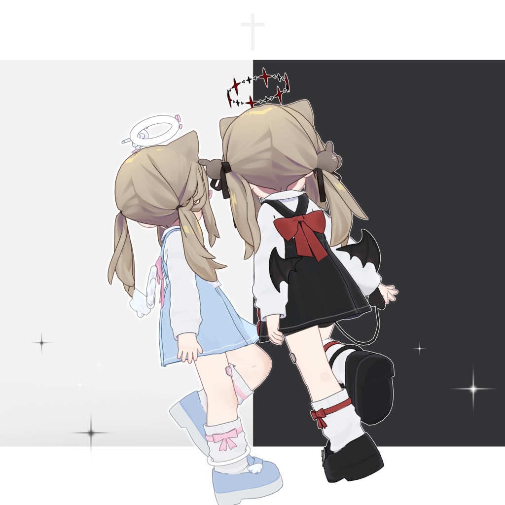 ✨ 天使と悪魔制服 + Eye Textureセット【Mamefriends 対応】