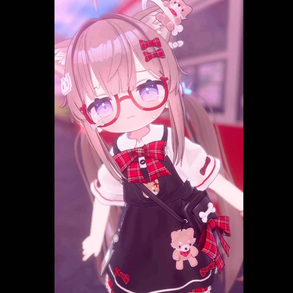 🐕🦺Sale🐕🦺 しばいぬxチェックワンピース 【Hikarun・Mamefriends対応】