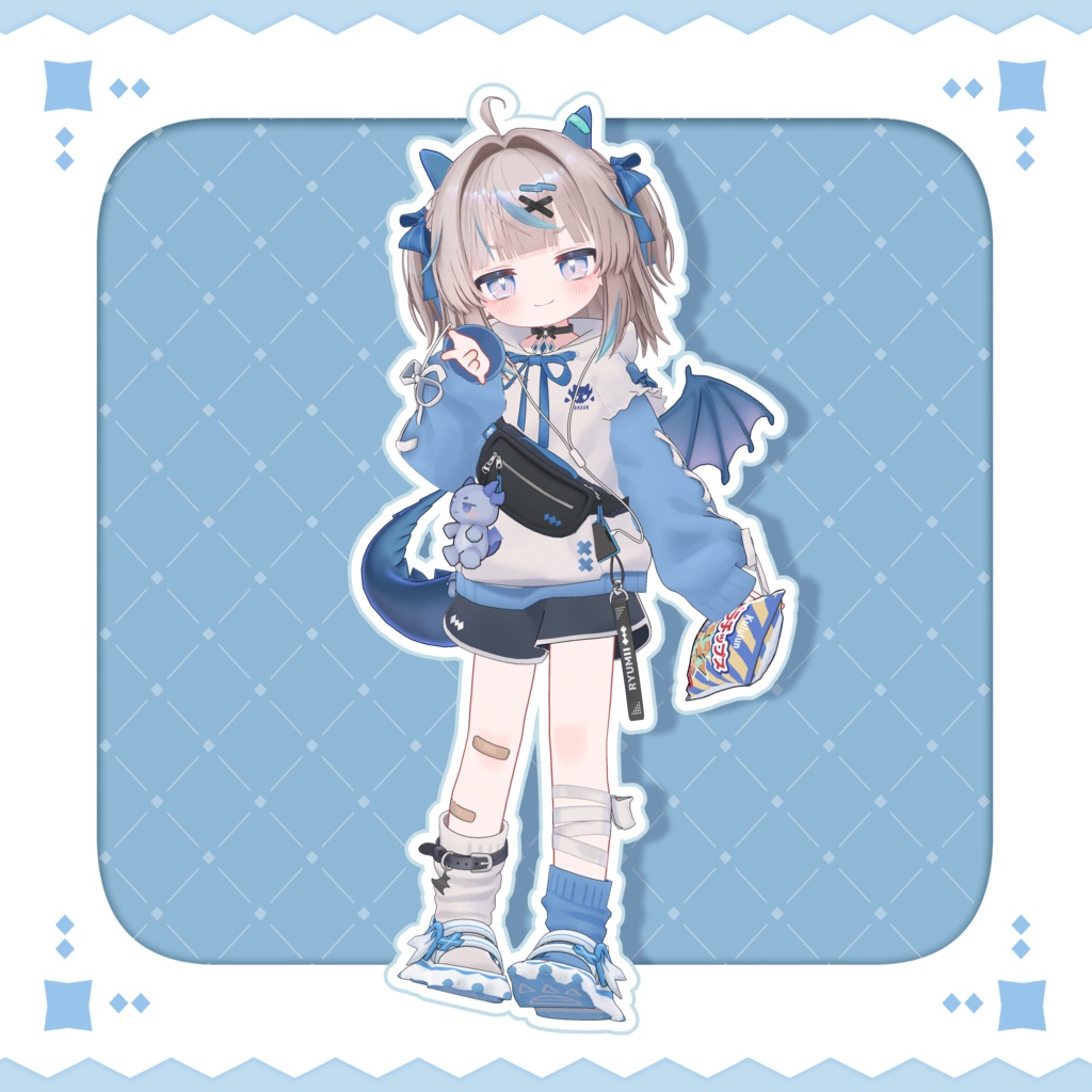 🐲 オリジナル 3Dモデル『リュミィ - Ryumii -』v1.01