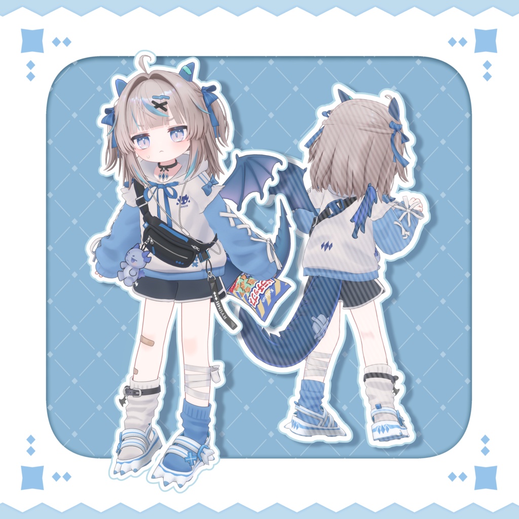 🐲 オリジナル 3Dモデル『リュミィ - Ryumii -』v1.01