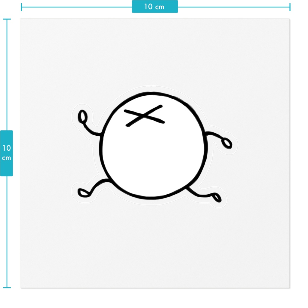 ふきでものくんステッカー