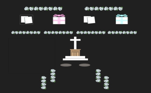 【無料・おやつ代】ばらライン・プレゼント箱素材【新ココフォリア】