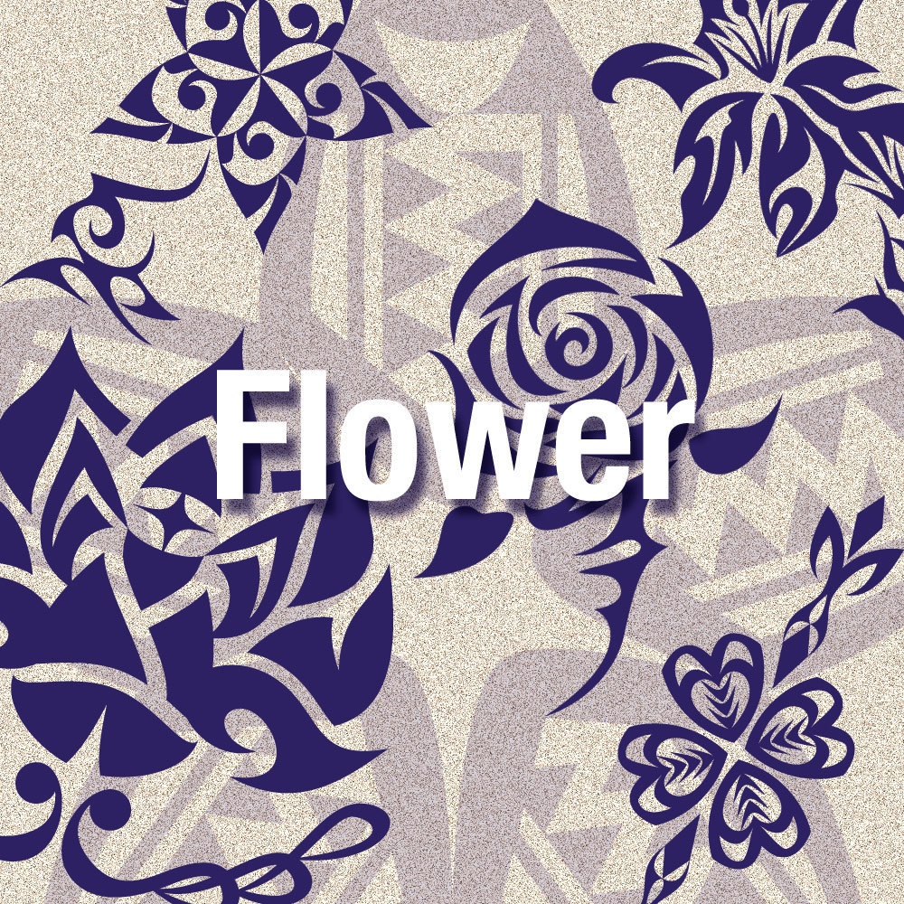 トライバル フラワー 草花 透過イラスト10点 Pngデータ Tribal15 Booth