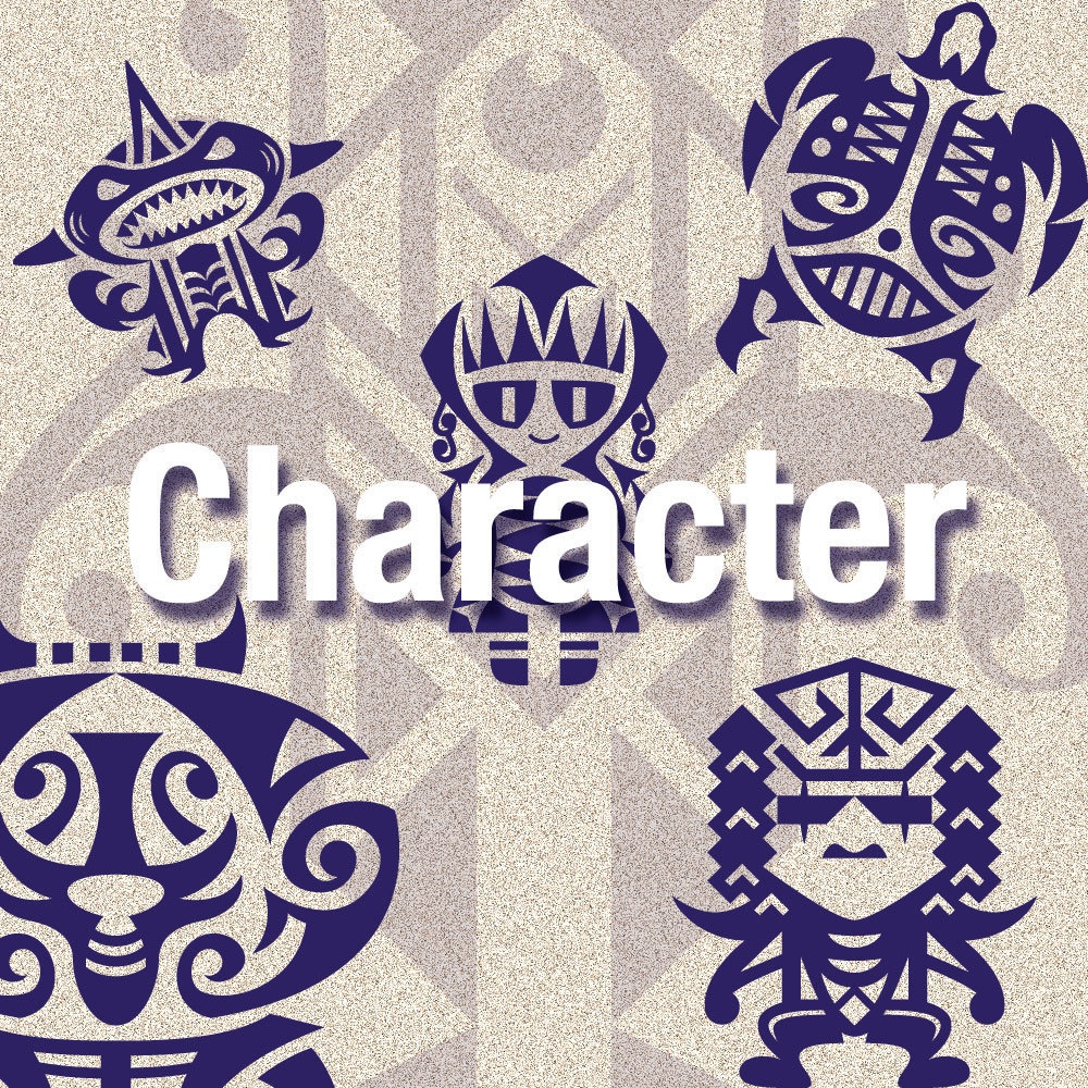 トライバル　キャラクター（仮想の人物）　透過イラスト10点 pngデータ