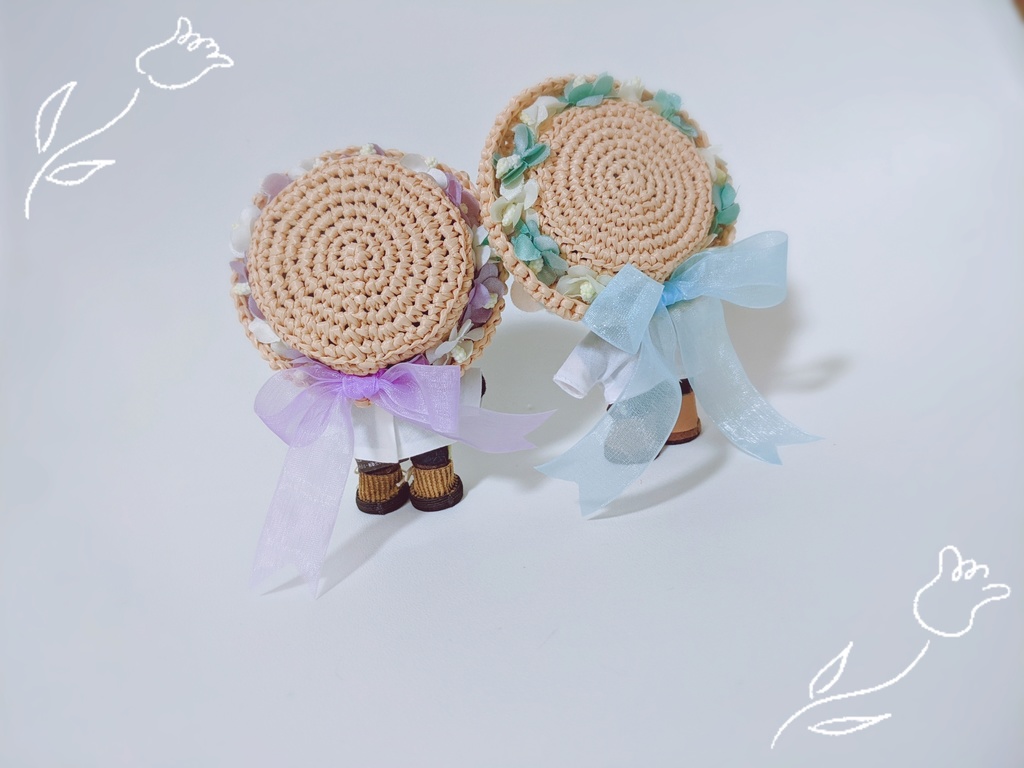 お花のカンカン帽
