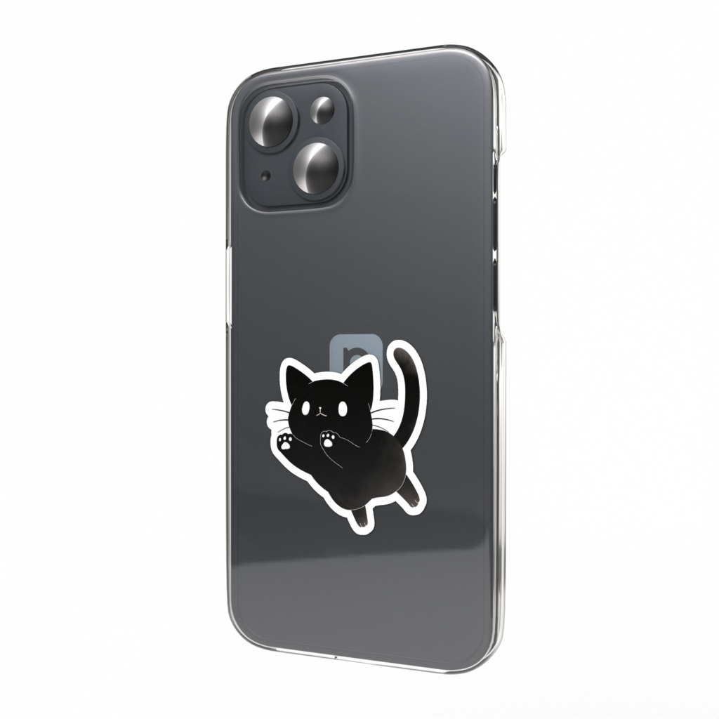 黒猫ジェミちゃんのぴょんっ！ステッカー