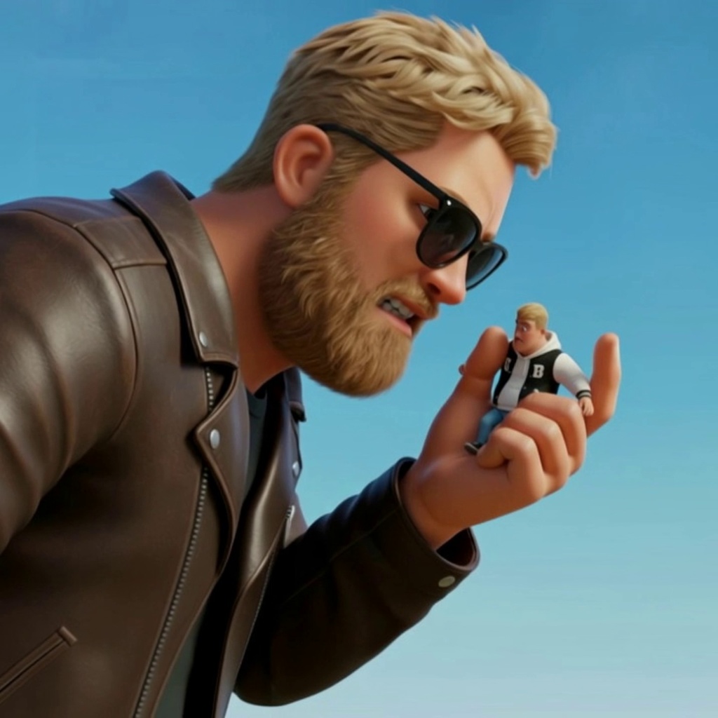 Dad's punishment for his delinquent giant son